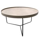 Ver imagem 2 de Mesa Centro Kevin Croco Fendi Base Preta 77 Cm - 60025