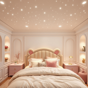 Céu Estrelado Original Branco Led Fibra Ótica 50 Estrelas
