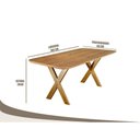 Ver imagem 2 de Mesa de Jantar Munique 6 Lugares Retangular MDF 160cm Amadeirado Cinamomo Móveis Mundial