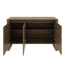 Ver imagem 3 de Balcão para Escritório com 3 Portas 136cm Me4147 Nogal Tecnomobili