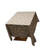 Toalha de Mesa Jacquard Bordado Folhas Rafimex Poli-bambu 180cm - 1