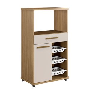 Armário de Cozinha com Fruteira Fortaleza Arte Móveis:cinamomo/off