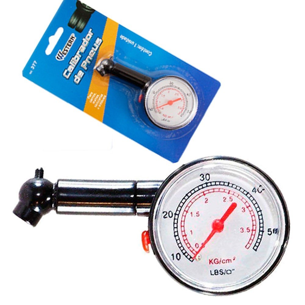Calibrador Medidor para Pneus Tipo Relógio Analógico - 1