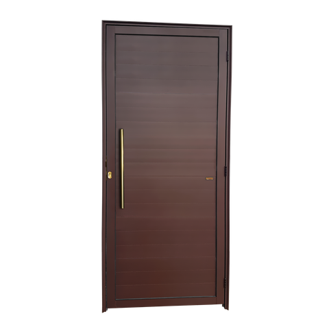 Porta Lambril c/Puxador e. Super Marrom Corten Dourado 90 Brimak