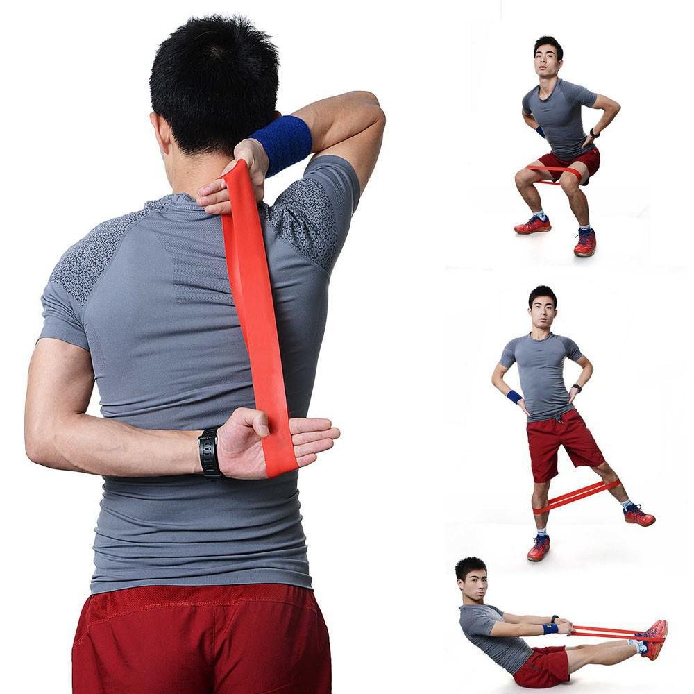 Kit 5 Faixas Elasticas Mini Band Exercicio Extensor Academia - 4