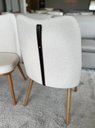 Ver imagem 4 de Cadeira Estofada Bonete Assento Cor Macramê com Pés Pinhão 90cm - 69300