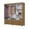 Guarda Roupa D22 6 Portas 6 Gavetas Com Pés Carioca Móveis - 4
