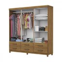 Ver imagem 4 de Guarda Roupa D22 6 Portas 6 Gavetas Com Pés Carioca Móveis
