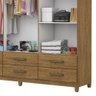 Guarda Roupa D22 6 Portas 6 Gavetas Com Pés Carioca Móveis - 7