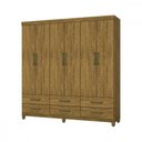 Ver imagem 2 de Guarda Roupa D22 6 Portas 6 Gavetas Com Pés Carioca Móveis