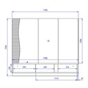 Ver imagem 7 de Home Suspenso Egeu Freijó/off White Matte para Tv até 65” - Colibri