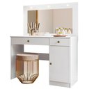 Ver imagem 1 de Penteadeira Camarim Bella com Espelho e Led Branco Moval