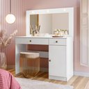 Ver imagem 2 de Penteadeira Camarim Bella com Espelho e Led Branco Moval