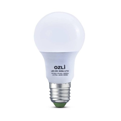 Kit C/ 10 Lampadas Led 9,5w A60 3000k E27 Bivolt Branco Quente