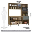 Ver imagem 2 de Cozinha Compacta 182,10cm 8 Portas e 2 Gavetas sem Tampo sem Fundo 354 Luciane Móveis