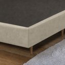 Ver imagem 2 de Base Cama Box Casal 1,38x1,88 Mts Cecilia Vilajo: Suede Bege