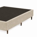 Ver imagem 5 de Base Cama Box Casal 1,38x1,88 Mts Cecilia Vilajo: Suede Bege