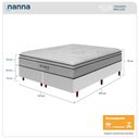 Ver imagem 3 de Cama Box Branca + Colchão King Size Ortopédico San Gabriel Branco Espuma D33 One Pillow