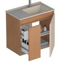 Ver imagem 3 de Kit Banheiro Madeira Camomila 60cm Jequitibá - P102882 - Cozimax