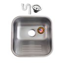 Ver imagem 1 de Tanque Lavanderia 40x40 Fosco + Válvula Aço Inox 304