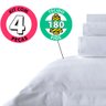 Jogo de Cama Lençol King 4 Peças Percal Branco Algodão 180 fios - BF Colchões - 2