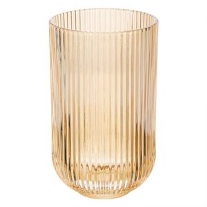 Jogo de 6 Copos Alto Lines Âmbar Metalizado Vidro 430ml - Wolff