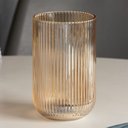 Ver imagem 3 de Jogo de 6 Copos Alto Lines Âmbar Metalizado Vidro 430ml - Wolff