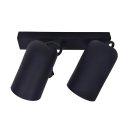 Ver imagem 1 de Luminária Teto Trilho 2 Spots Direcionáveis Luxo Preto 1272