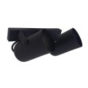 Ver imagem 2 de Luminária Teto Trilho 2 Spots Direcionáveis Luxo Preto 1272