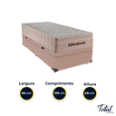 Ver imagem 3 de Cama Box Baú Solteiro Bege e Colchão Airtech Springpocket Molas Ensacadas Ortobom