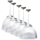 Ver imagem 1 de Kit 5 Pendente Prismatico Poptem 16" Cristal Lustre Acrílico Lustre 42cm