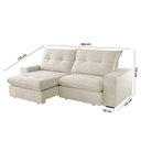 Ver imagem 5 de Sofá Athenas Linho 02 Módulos 100 Cm B25cm Meu Sofá Online A302 Linho Branco