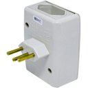 Ver imagem 2 de Protetor contra Queda de Energia Eletrica, com 2 Tomadas - Branco 127v 10a