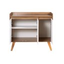 Ver imagem 6 de Aparador Buffet 90cm MDF Freijó com Branco Madri - On Móveis