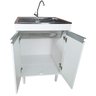 Tanque de Inox 46l com Torneira de Bancada Gabinete Mdf 60cm - 7