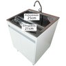 Tanque de Inox 46l com Torneira de Bancada Gabinete Mdf 60cm - 6