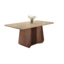 Ver imagem 6 de Conjunto Mesa com 6 Cadeiras Harpa Marrom/Carvalho/Fendi