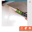 Ver imagem 4 de Silicone Acético 100% Profissional Vedação Colagem Veda Pia Box Banheiro Branco 280ml Unipega