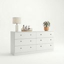 Ver imagem 5 de Cômoda 6 Gavetas com Puxador Argola Branco