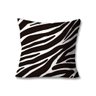 Kit com 4 Capas de Almofadas Decorativas Zebra Preto e Branco - 4