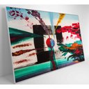 Ver imagem 7 de Quadro Pintura Quadrado 90x60 Cm Vidro Impresso
