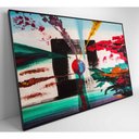 Ver imagem 5 de Quadro Pintura Quadrado 90x60 Cm Vidro Impresso