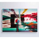 Ver imagem 3 de Quadro Pintura Quadrado 90x60 Cm Vidro Impresso