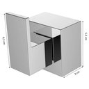 Ver imagem 2 de Acabamento Registro Pressão e Gaveta Quadrado Alavanca Padrão Deca:cromado