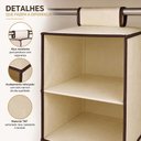 Ver imagem 7 de Prateleira Vertical 2 Divisórias Organizador Multiuso Closet Armário Guarda Roupa Toalhas Edredom