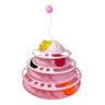 Brinquedo Para Gatos Torre Com Bolinhas Haste Bola Pente Coçar MPETSP Torre Brinquedo Gato Rosa - 4