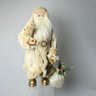 Papai Noel Branco e Dourado Luxo 30 Cm | Natal Formosinha - 1