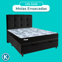 Ver imagem 4 de Kit Cabeceira + Cama Box Bau + Colchão Casal Molas Ensacadas Life Gold Paropas