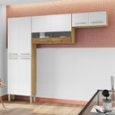 Ver imagem 1 de Cozinha (sem Balcão) 6 Portas 2 Portas de Vidro Nala - Ssx Multicoisas