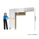Ver mais imagens de Cozinha (sem Balcão) 6 Portas 2 Portas de Vidro Nala - Ssx Multicoisas